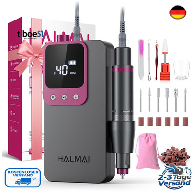 HALMAI HMC320 Kabellos 4000 Elektrischer Nagelfräser