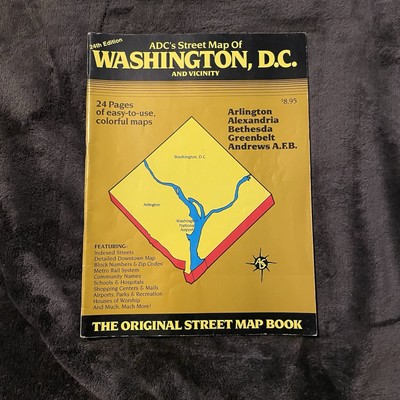 ADC S Street Map Of Washington DC and Vicinity ADC s  24th Edition paperback
