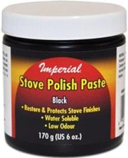 KK0059 Stove Polish Paste, Black, 6Oz. Jar