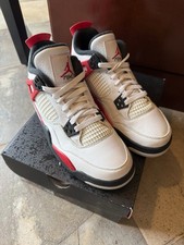 Jordan Air Jordan 4 Retro Red Cement GS White/Fire Red-Black 6Y 