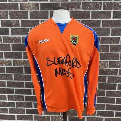 Seven Sisters AFC Sleaford Mods Prostar 2017 Orange Long Sleeve Soccer Jersey XL