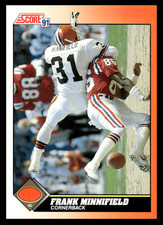 1991 Score Frank Minnifield #414 Cleveland Browns NFL Football