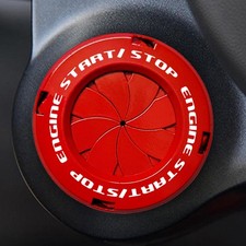 Rotary Push Start Button Cover, Car Engine Push to Start Stop Accessories, Au...