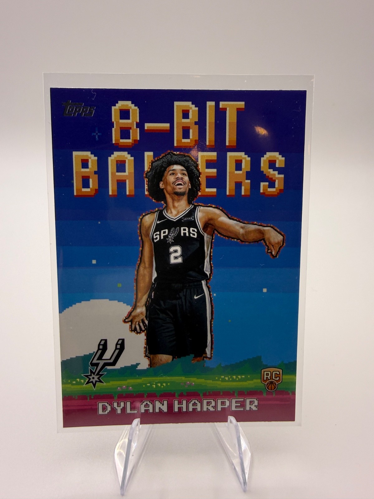 Dylan Harper- 2025-26 Topps 8-Bit Ballers- Foil Rookie #8B-32 Spurs