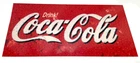 Coca Cola Drink Machine Sign VTG | 18.75 x 9.5 Inches
