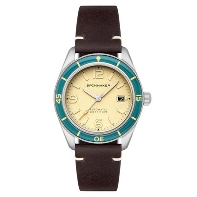 Spinnaker Fleuss Automatik Herrenuhr SP-5055-0G Saphir 15ATM Beige Zifferblatt