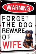 Rottweiler Funny Garage For Men Room Tin Metal Signs Home D cor 8x12