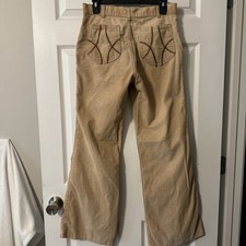 Levi's Vintage 70s Unisex 30 x 31 Pants Corduroy Flare Leg Pant Beige Distressed