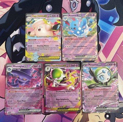 Pokemon TCG | Mixed Modern Era Ex Half Art Psychic Cute X5 Card Bundle