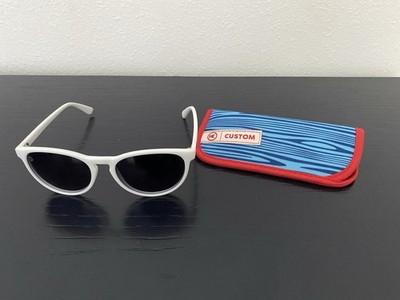 NEW Women s Knockaround White Mai Tais Sunglasses Purple Polarized Lens & Case