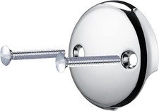 Universal Tub Overflow Faceplate, Polished Chrome, Solid Brass Construction