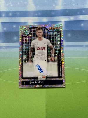2021-22 Topps Merlin Chrome UCL Auto Joe Rodon Speckle /150 Tottenham Hotspur