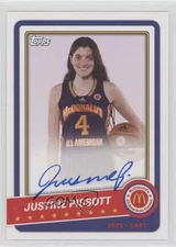 2022 Topps Chrome McDonald's All American Paper Justine Pissott #PA-JPI Auto