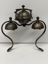 vintage-1800s-antique-triple-sleigh-horse-brass-bells-horse-harness-christmas