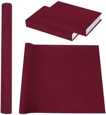 Book Cloth for Book Binding 57 x 17 Inch Dark Red Fabric Surface Paper Backed Bo