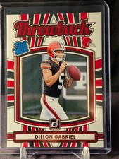 2025 Panini Donruss Football Dillon Gabriel #15 Throwback Rated Rookie RC Browns