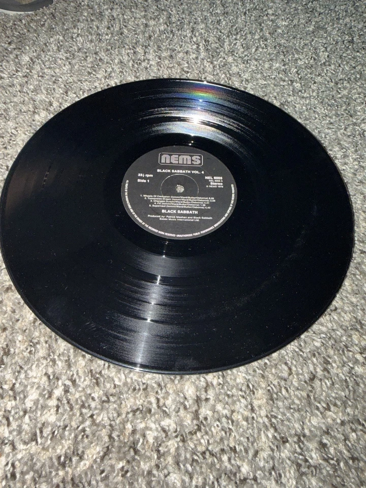 BLACK SABBATH - VOL. 4 1976 NEMS – NEL 6005 Holland Press Import Rare - Ozzy Foto 3 de 4