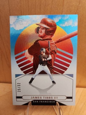 2025 Panini Three & Two James Tibbs III On the Horizon #15 Full Count /32 Giants