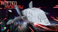 Star Wars Legión Impreso en 3D - Cuervo Moldeoso Jackdaw Nave Espacial Terreno Grande