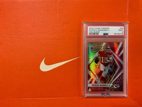 2020 Panini Phoenix Patrick Mahomes Fire Burst PSA 9