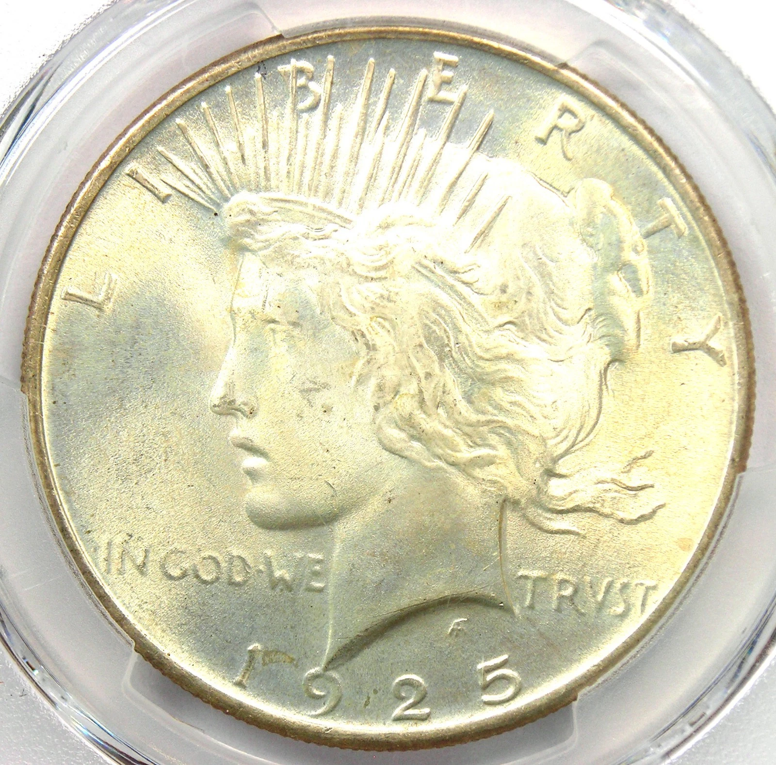 1925 Peace Silver Dollar $1 - Certified PCGS MS67+ Plus Grade - $24,000 Value!