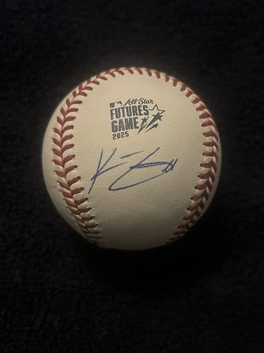 KONNOR GRIFFIN SIGNED AUTOGRAPHED OML 2025 FUTURES GAME BASEBALL MLB PIRATES