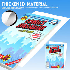 25 Sets Current Size Comic Book Bags and Boards, Reusable Transparent Comic B...