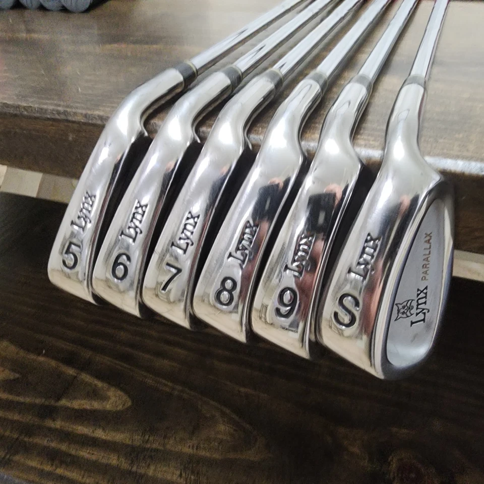 Beautiful set Of LYNX Paralax Irons 5-9, SW.  Right Handed. Stiff Flex.  Read. - Image 3 of 4