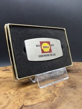 1973 Vintage Zippo Pocket Knife - Shell Gasoline Edgewood Oil Co. Manchester, IA