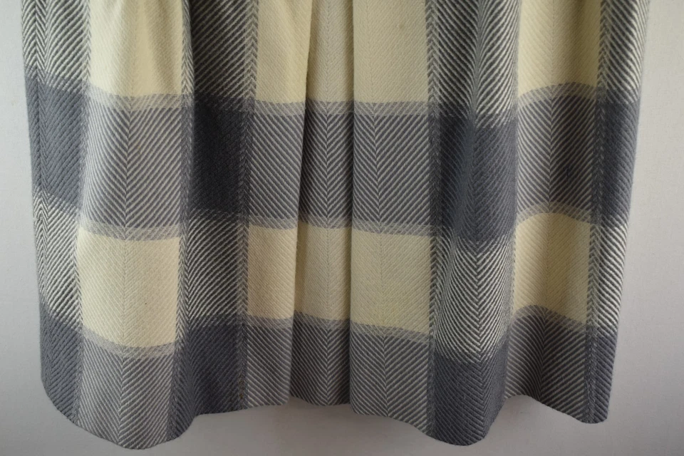 JAEGER Grey Checked Skirt size Uk 14 Womens 100% Wool Casual Outdoors Outerwear - Image 3 of 4
