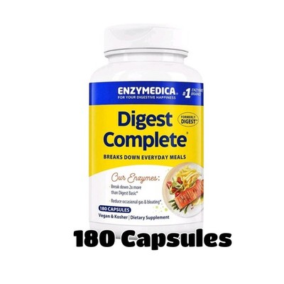 Enzymedica Digest Complete Digest Enzymes Reduce Gas - Bloating  180 Cap