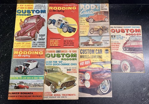Vtg Hot Rod & Custom Car Magazine Lot 1957–1961 Custom Rodder, Rod & Custom