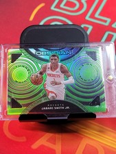 2022-23 Obsidian Jabari Smith Jr. Tunnel Vision Electric Etch Green Flood RC /25