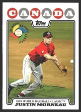 Justin Morneau #WBC9 2008 Topps Updates & Highlights WBC Preview Canada