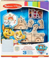 Paw Patrol Vehicles Wooden Craft Kit Melissa Doug Kids NEW - FAST SHIPPING