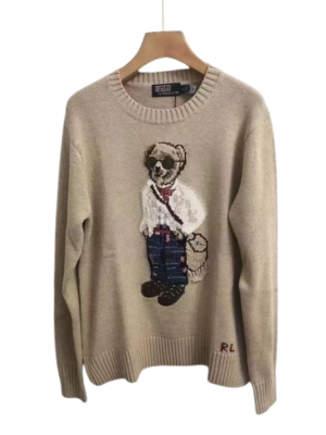 POLO RALPH LAUREN Polo Bear Sunglasses Knit Cotton Sweater POLO RALPH LAUREN Polo Bear Sunglasses Knit Cotton Sweater