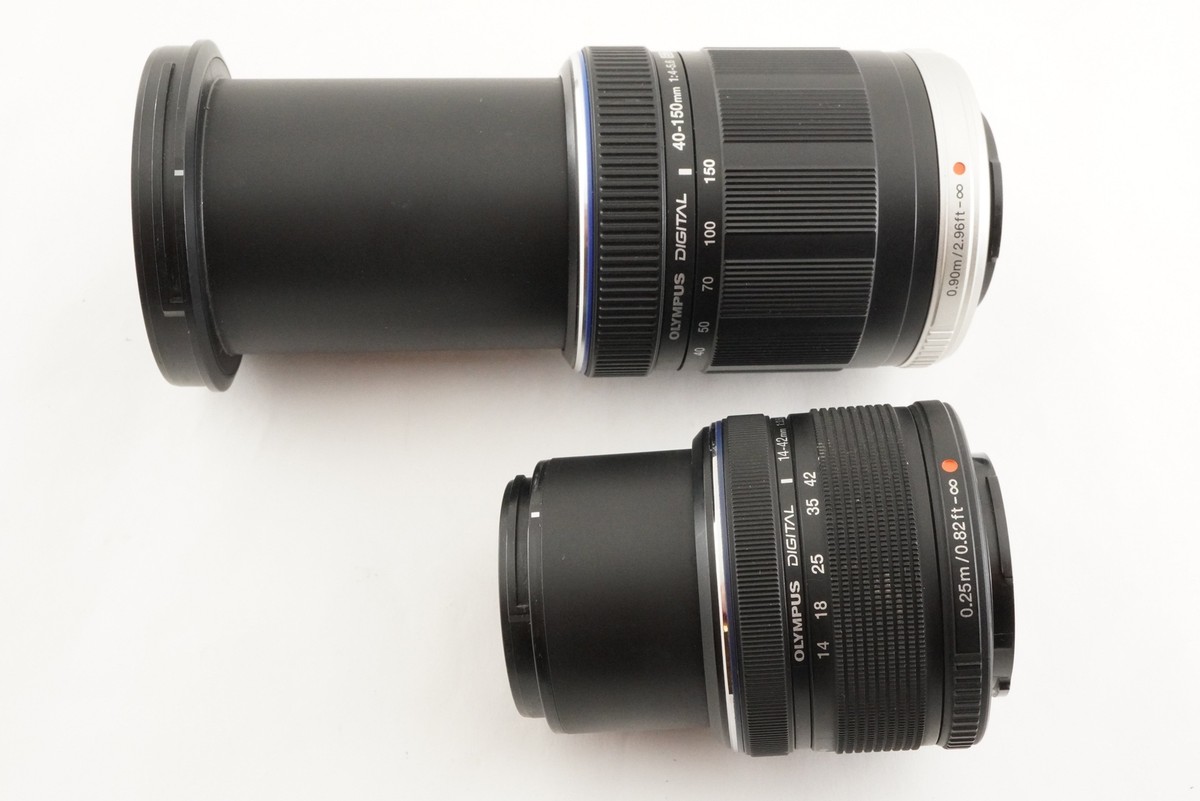 10,378 Shots] OLYMPUS PEN E-P3 Black + M.ZUIKO 14-42mm +40-150