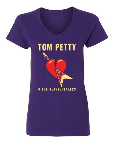 Tom Petty & The Heartbreakers Shirt Womens V-Neck T-Shirt - Picture 18 of 23
