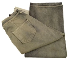 DRKSHDW RICK OWENS Mineral Pearl GETH Distressed Wide Leg Jeans 30 Italy NWT
