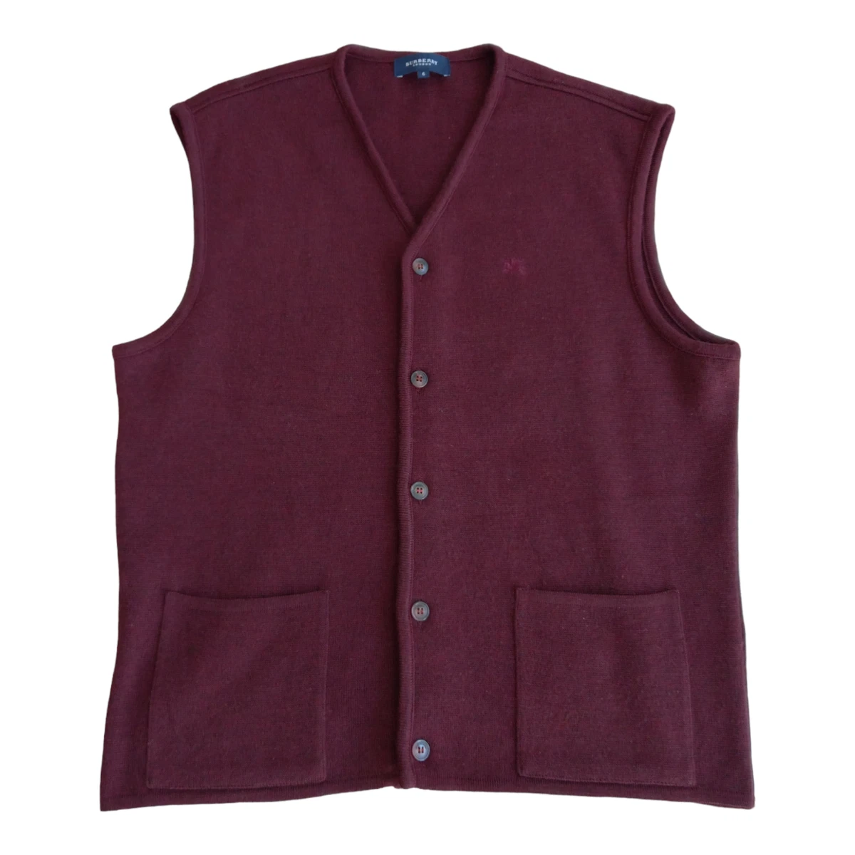 BURBERRY LONDON WAISTCOAT GILET WOOL COAT FOR MEN SLEEVELESS SIZE