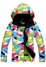 Wild Snow Fisoul Womens Windproof Waterproof Snowboarding Jacket Colorful Hooded