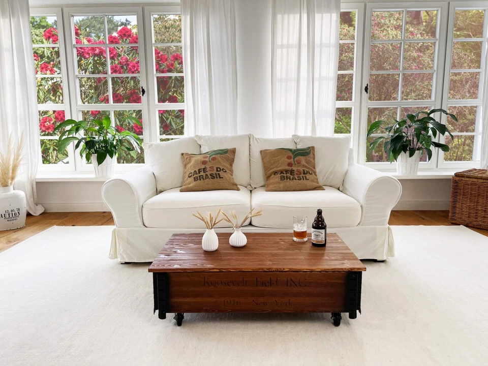 Couchtisch Beistelltisch Wohnzimmertisch Kaffeetisch Sofatisch Holz Staufach  - Bild 4 von 4