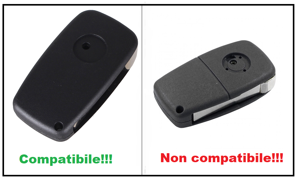 Guscio Chiave Fiat 1 Tasto Nero – Per Punto 188, Seicento, Doblò, Stilo