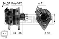 Messmer Lichtmaschine Generator 150A 14V FüR Alfa Romeo 159 Sportwagon 2.4