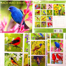 BACKYARD BIRDS CALENDAR 2023 INCLUDES 2022 AND 2024 4 MONTH CALENDAR NIP