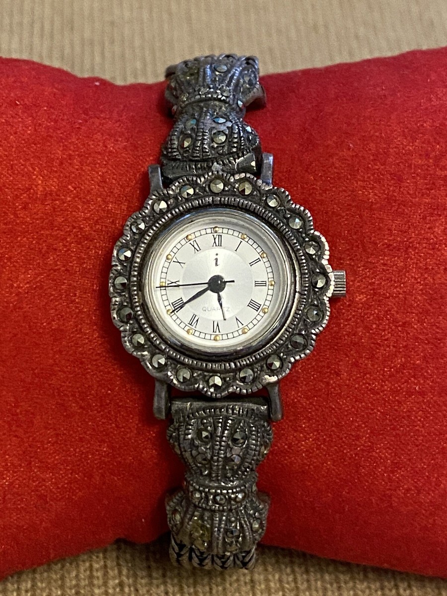 Vintage 925 Sterling Silver Women’s Watch Vintage Benrus Classic Silver Womens Womans Analog Dainty  main image 3