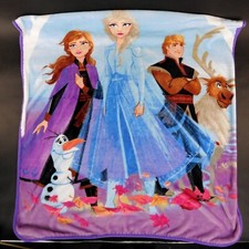 Frozen II Fleece Throw Blanket Soft Cozy 38" x 48" Lead with Courage Elsa Anna
