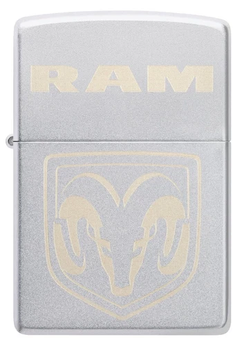 Zippo 48763 Windproof Lighter With  Engraved Dodge Ram Logo, New In Box