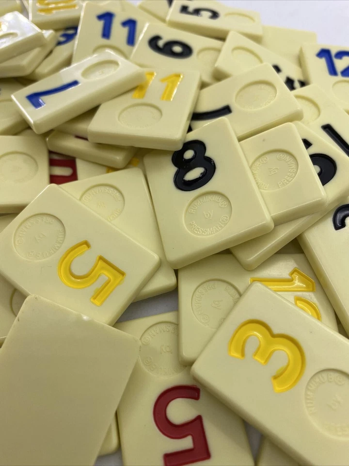 Azulejos Rummikub individuales espalda lisa piezas de juego de repuesto elige lo que necesites Foto 2 de 2