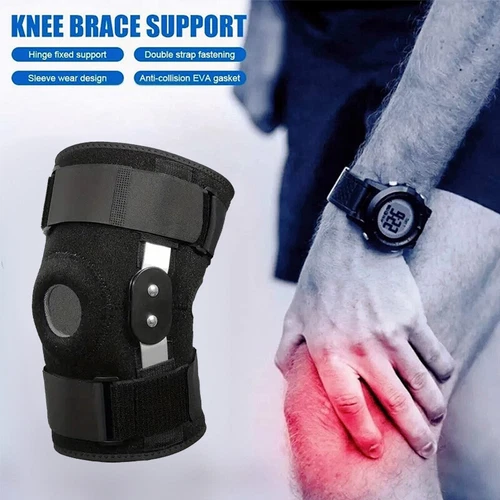 Klapp Kniebandage Kompressionshülse Gelenkstütze offen Patella Stabilisator Bandage - Bild 3 von 23